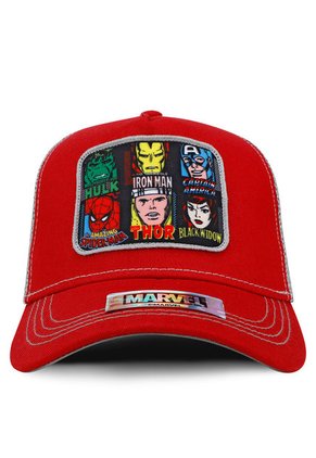 Gorra Marvel Original Personajes Roja Malla Talla Adulto Oc Caps