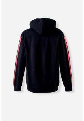 Buzo De Deadpool Cerrado Con Capucha Negro Para Hombre XS