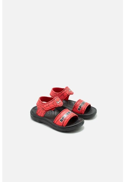 Sandalia De Spider-man Rojo Y Negro Para Niño 33