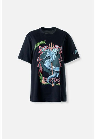 Camiseta De Aquaman Negra Estampada Para Hombre L Marvel