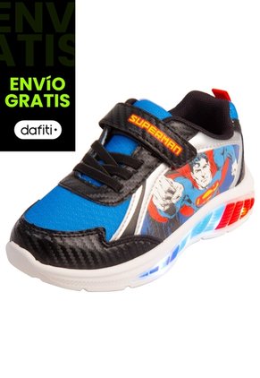 Zapatos Deportivos Con Diseño De Superman Para Niño Pequeño Negro Marvel 201509