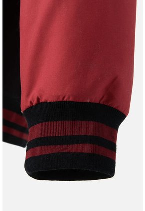 Chaqueta De Deadpool Roja Y Negra Enguatada Para Hombre L