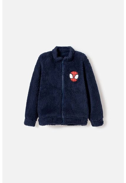 Buzo De Spider-man Con Cierre Azul Para Niño 2T A 6T 2T