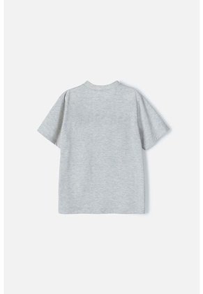 Camiseta De Spider-man Manga Corta Gris Para Niño 4
