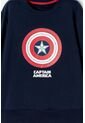 Buzo Del Capitán América Azul Y Rojo De Diseño Cerrado Para Niño 6 de Marvel