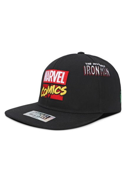 GORRA MARVEL COMICS ADULTO ORIGINAL NEGRA PLANA OC CAPS