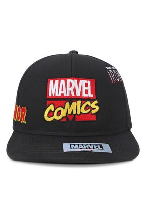 GORRA MARVEL COMICS ADULTO ORIGINAL NEGRA PLANA OC CAPS