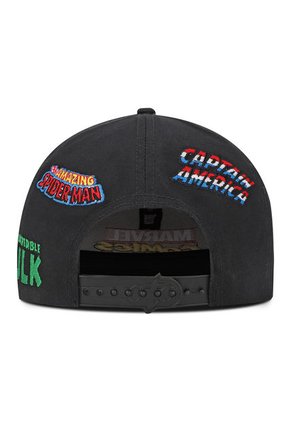 GORRA MARVEL COMICS ADULTO ORIGINAL NEGRA PLANA OC CAPS