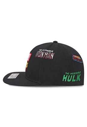 GORRA MARVEL COMICS ADULTO ORIGINAL NEGRA PLANA OC CAPS