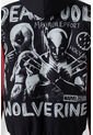 Chaqueta De Deadpool Roja Y Negra Enguatada Para Hombre S de Marvel