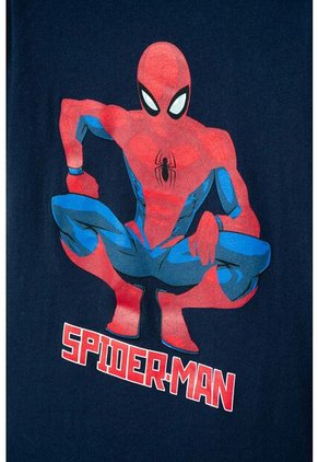 Camiseta De Spider-man Manga Corta Azul Para Niño 8