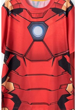 Pijama De Iron Man Roja De Pantalón Largo Para Niño 10