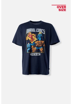 Camiseta De Marvel Oversized Fit Para Hombre XS