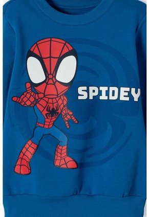 Buzo De Spider-man Cerrado Azul Para Niño 2T A 6T 3T