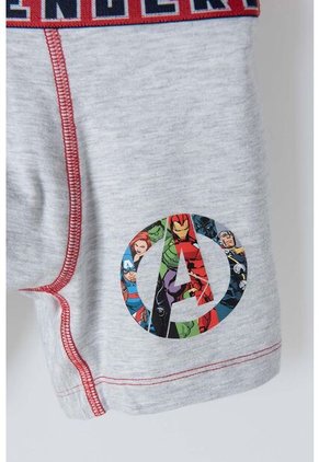 Pack X2 Boxer De Marvel Gris Y Azul Para Niño 6