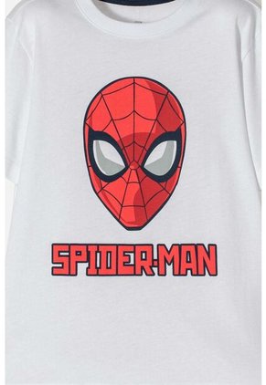 Camiseta De Spider-man Manga Corta Blanca Para Niño 12