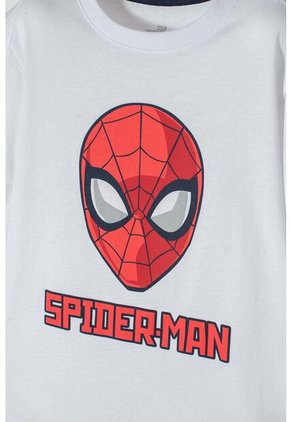 Camiseta De Spider-man Manga Corta Blanca Para Niño 12