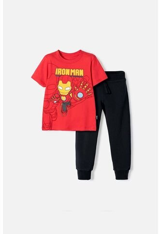 Conjunto De Ironman Con Pantalón Largo Multicolor Para Niño 2T A 5T 3T Marvel