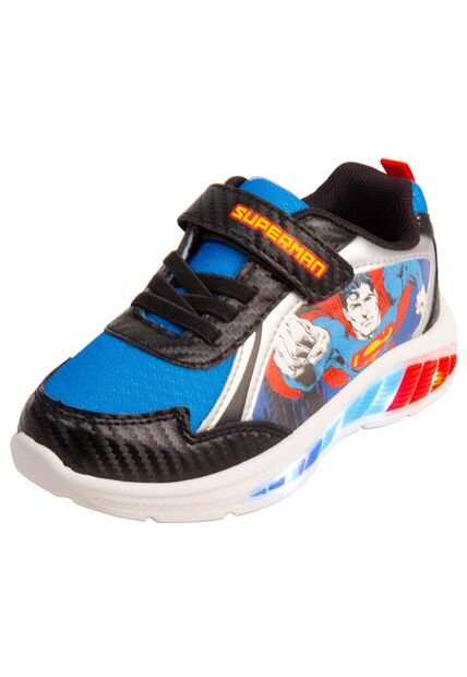 Zapatos Deportivos Con Diseño De Superman Para Niño Pequeño Negro Marvel 201509