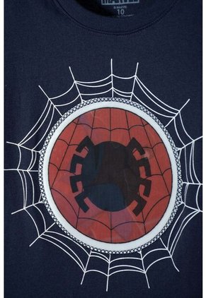 Camiseta De Spider-man Manga Corta Azul Para Niño 10