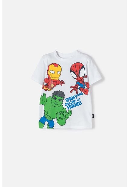 Camiseta De Spidey And His Amazing Friends Blanco Para Niño 2T A 6T 5T