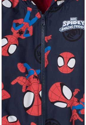 Chaqueta De Spidey And His Amazing Friends Roja Y Azul De Diseño Abierto Para Niño 2T A 5T 4T