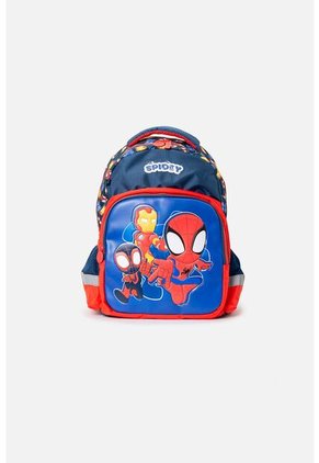 Morral De Spiderman 14" Azul Y Rojo Para Niño U