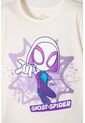 Camiseta De Spidey Manga Corta Marfil Para Niña 2T A 6T 3T de Marvel