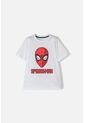 Camiseta De Spider-man Manga Corta Blanca Para Niño 4 de Marvel