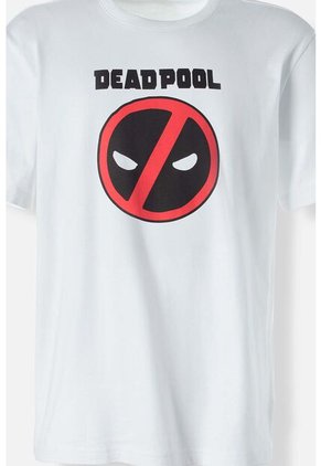 Pijama De Deadpool Pantalón Corto Blanco Y Negro Para Hombre L