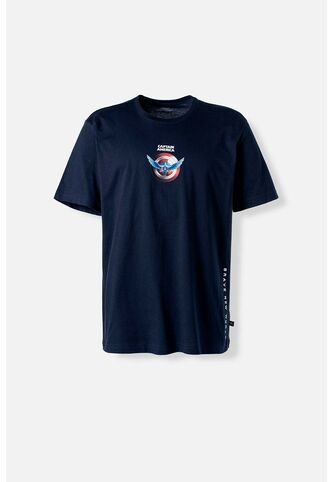 Camiseta Del Capitán América Regular Fit Para Hombre S Marvel