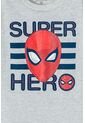Camiseta De Spider-man Manga Corta Gris Para Niño 8 de Marvel