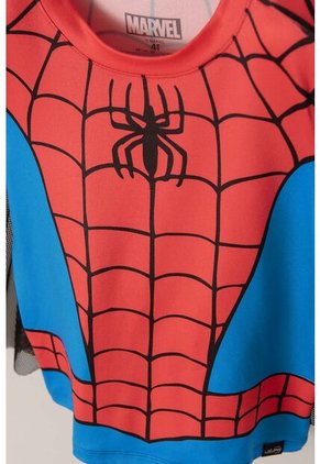Pijama De Spider- Man Azul, Roja Y Negra De Manga Larga Para Niño 2T A 5T 4T