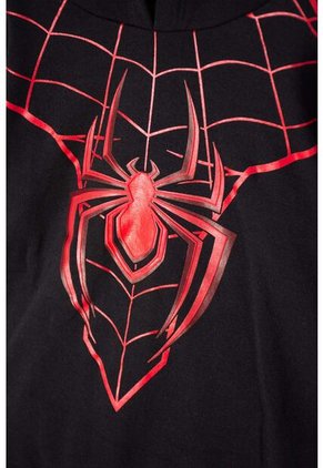 Buzo De Spider-man Con Capucha Negro Para Niño 12