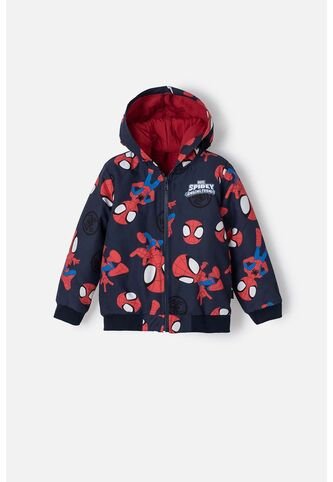 Chaqueta De Spidey And His Amazing Friends Roja Y Azul De Diseño Abierto Para Niño 2T A 5T 4T Marvel