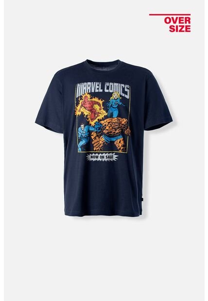 Camiseta De Marvel Oversized Fit Para Hombre L