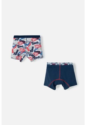 Pack X2 Boxer De Spider-man Azul Y Blanco Para Niño 8