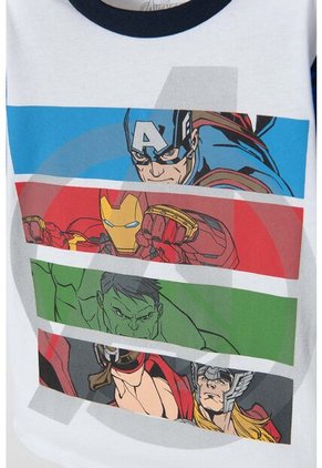Pijama De Marvel Con Pantalón Largo Multicolor Para Niño 14