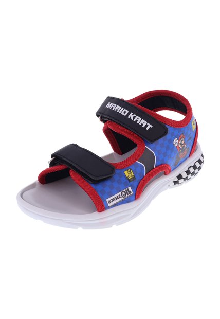 Sandalias Con Diseño De Super Mario Para Niño Pequeño Azul Marvel 211063