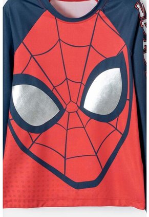 Conjunto De Baño De Spider-man Manga Larga Rojo Y Azul Para Niño 12