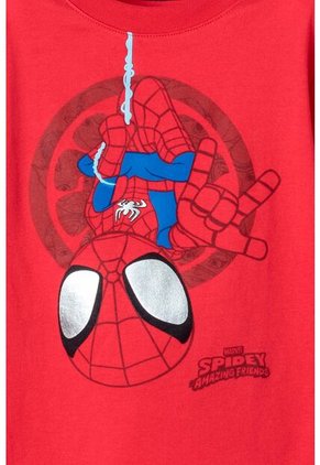 Camiseta Spider-man Manga Corta Roja Para Niño 2T A 5T 3T