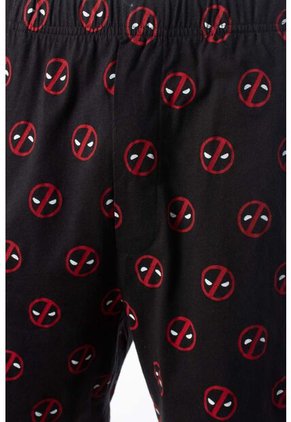 Pijama De Deadpool Pantalón Corto Blanco Y Negro Para Hombre