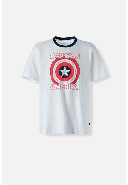 Camiseta Del Capitán América Regular Fit Para Hombre S