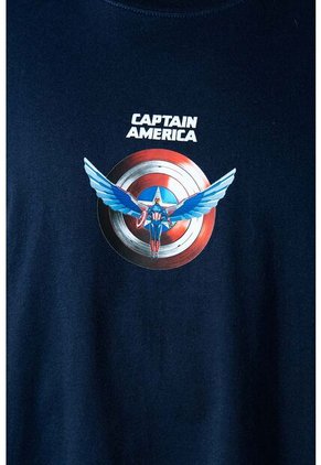 Camiseta Del Capitán América Regular Fit Para Hombre