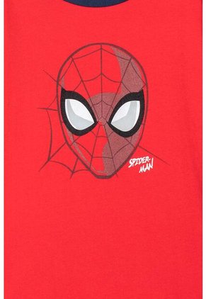 Pijama De Spider-man Con Pantalón Corto Gris Y Rojo Para Niño 4