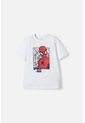 Camiseta De Spiderman Manga Corta Blanco Para Niño 6 de Marvel