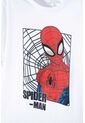 Camiseta De Spiderman Manga Corta Blanco Para Niño 6 de Marvel