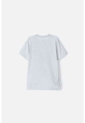Camiseta De Capitan America Manga Corta Gris Para Niño 8