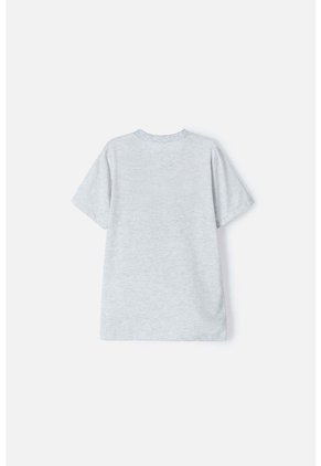 Camiseta De Capitan America Manga Corta Gris Para Niño 10