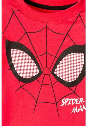Camiseta De Spider-man Estampada Roja Para Niño De 2T A 5T 5T